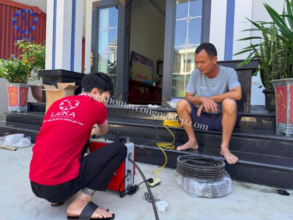 hình Ảnh Bàn Giao Máy Thông Cống GQ150Z-1800W