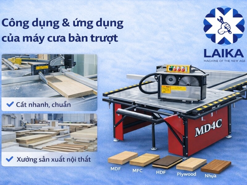 Giải pháp cắt gỗ chính xác cho xưởng nội thất và gia công