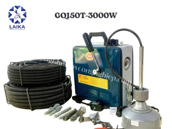 Máy thông tắc cống GQ150T-3000W công suất 3000W mạnh mẽ