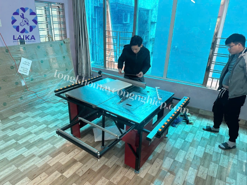 Tư vấn máy cưa bàn trượt mini MD4C phù hợp xưởng anh Khang
