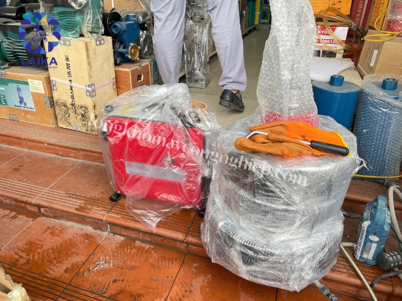 Tư vấn chọn máy thông cống lò xo GQ150Z-1800W phù hợp công việc thợ dịch vụ tại Đông Anh