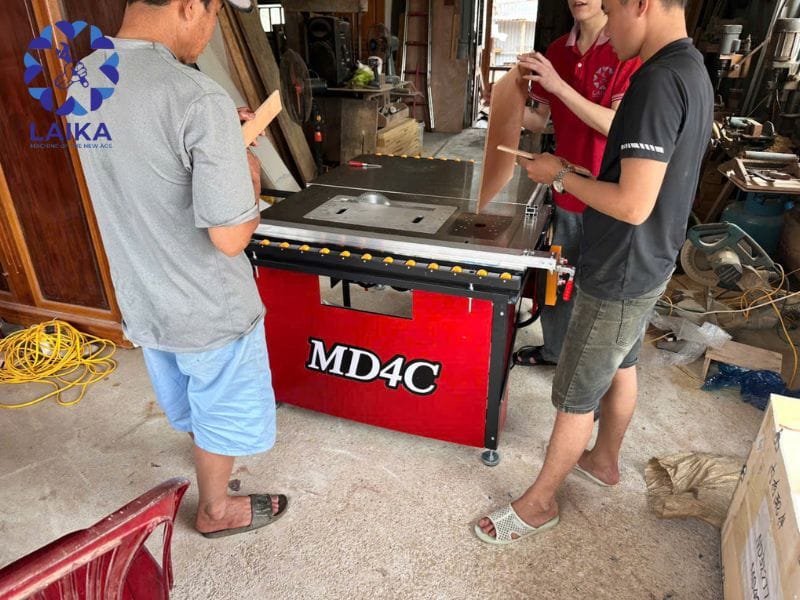 Hiệu quả sau khi sử dụng máy cưa bàn trượt MD4C tại xưởng mộc